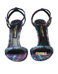 Load image into Gallery viewer, Dolce & Gabbana Multicolor Jacquard-Kristalle Sandalen Schuhe
