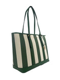 Bild in Galerie-Betrachter laden, Michael Kors Jet Set Travel Large TZ Shoulder PVC Tote Bag Purse Fern Green
