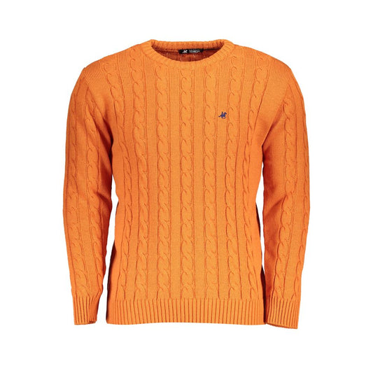 U.S. Grand Polo Orangefarbener Stoffpullover