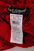 Load image into Gallery viewer, Dolce & Gabbana Elegant red sheath dress with silk bow belt
