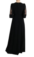 Load image into Gallery viewer, Dolce & Gabbana Elegant Black Floral Maxi Dress
