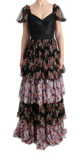 Load image into Gallery viewer, Dolce & Gabbana Elegant floral shift dress in multicolored silk blend
