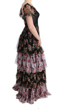 Load image into Gallery viewer, Dolce & Gabbana Elegant floral shift dress in multicolored silk blend
