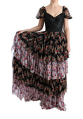 Load image into Gallery viewer, Dolce & Gabbana Elegant floral shift dress in multicolored silk blend
