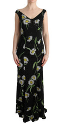 Load image into Gallery viewer, Dolce & Gabbana sunflower print full length sheath dress
