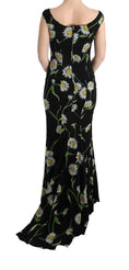 Load image into Gallery viewer, Dolce & Gabbana sunflower print full length sheath dress
