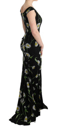 Load image into Gallery viewer, Dolce & Gabbana sunflower print full length sheath dress
