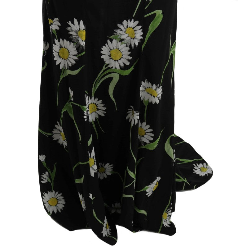 Dolce &amp; Gabbana sunflower print full length sheath dress