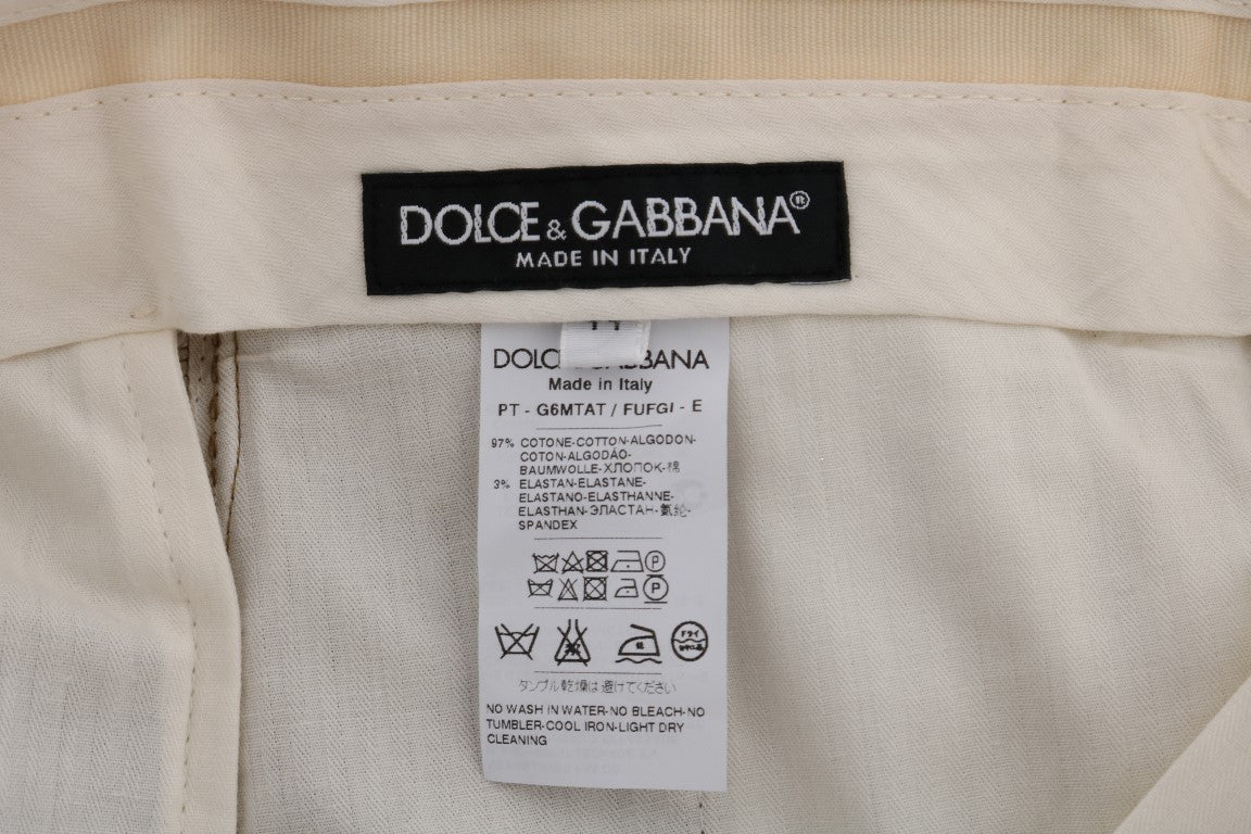 Dolce &amp; Gabbana Erkekler için zarif kahverengi resmi pantolon