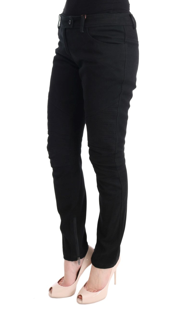 Ermanno Scervino Schicke schwarze Slim Fit-Hose