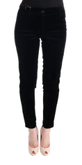 Bild in Galerie-Betrachter laden, Ermanno Scervino Schicke schwarze Slim Fit Cropped Pants
