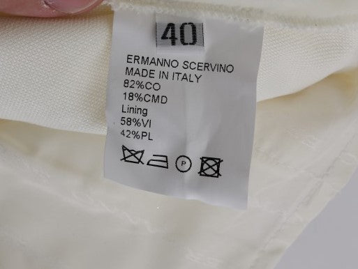 Ermanno Scervino Schicke weiße Regular Fit-Hose