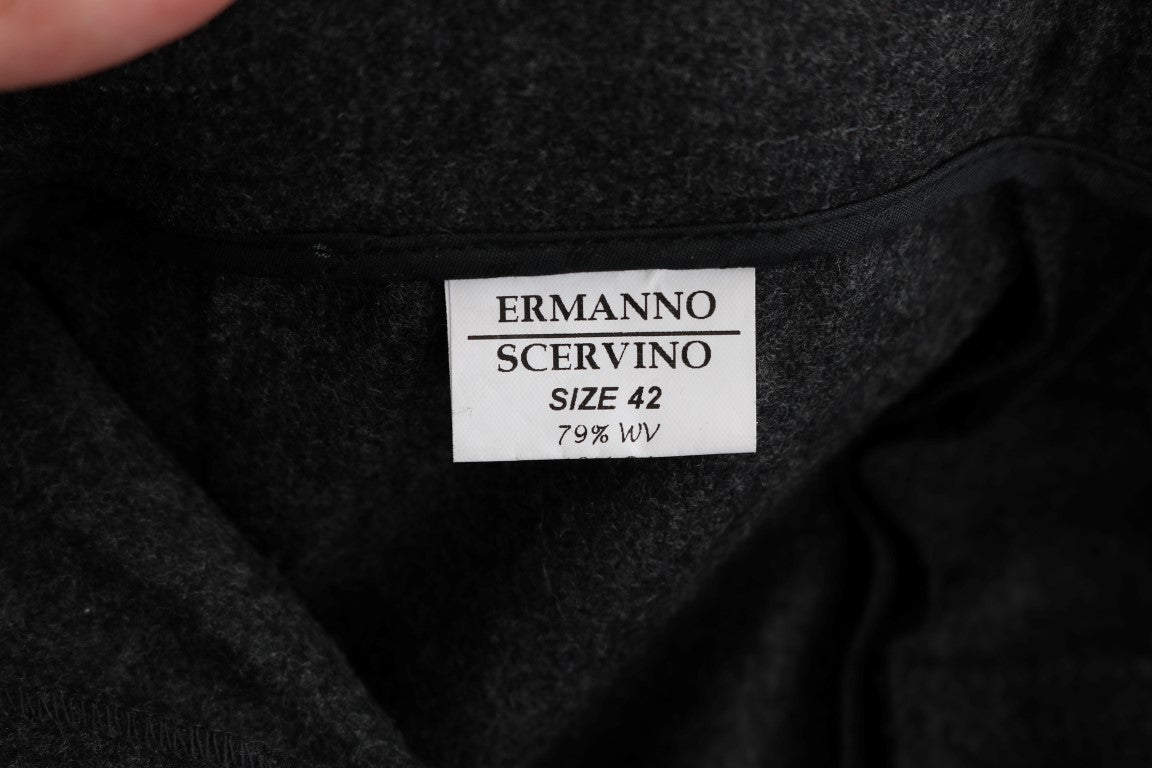 Ermanno Scervino Chic gri gündelik skinny pantolon