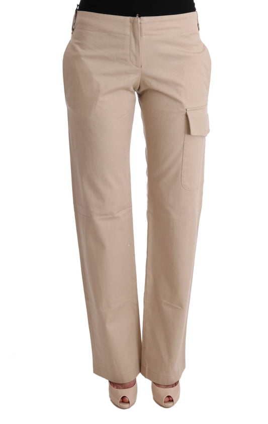 Ermanno Scervino Schicke Beige Cropped Pants - Regular Fit Elegance