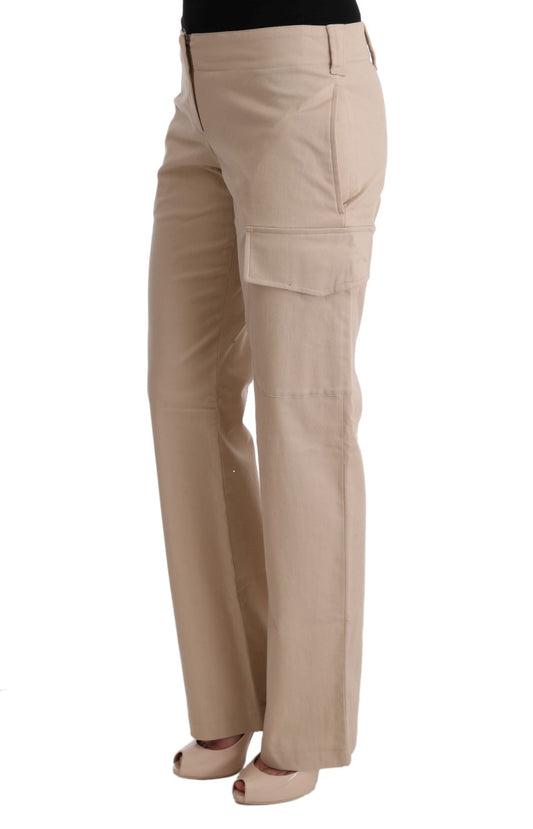 Ermanno Scervino Schicke Beige Cropped Pants - Regular Fit Elegance