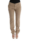 Bild in Galerie-Betrachter laden, Ermanno Scervino Beige Regular Fit Luxe-Hose
