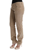 Bild in Galerie-Betrachter laden, Ermanno Scervino Beige Regular Fit Luxe-Hose
