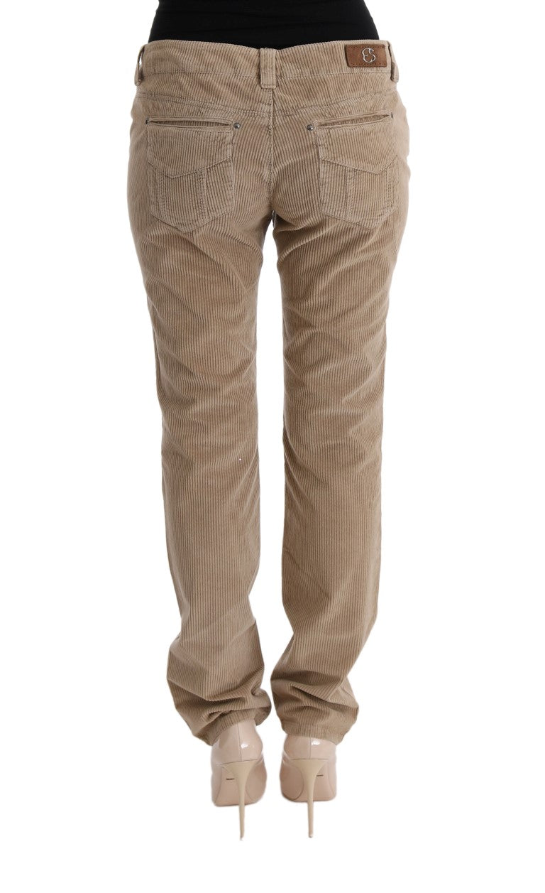 Ermanno Scervino Beige Regular Fit Luxe-Hose