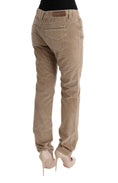 Bild in Galerie-Betrachter laden, Ermanno Scervino Beige Regular Fit Luxe-Hose
