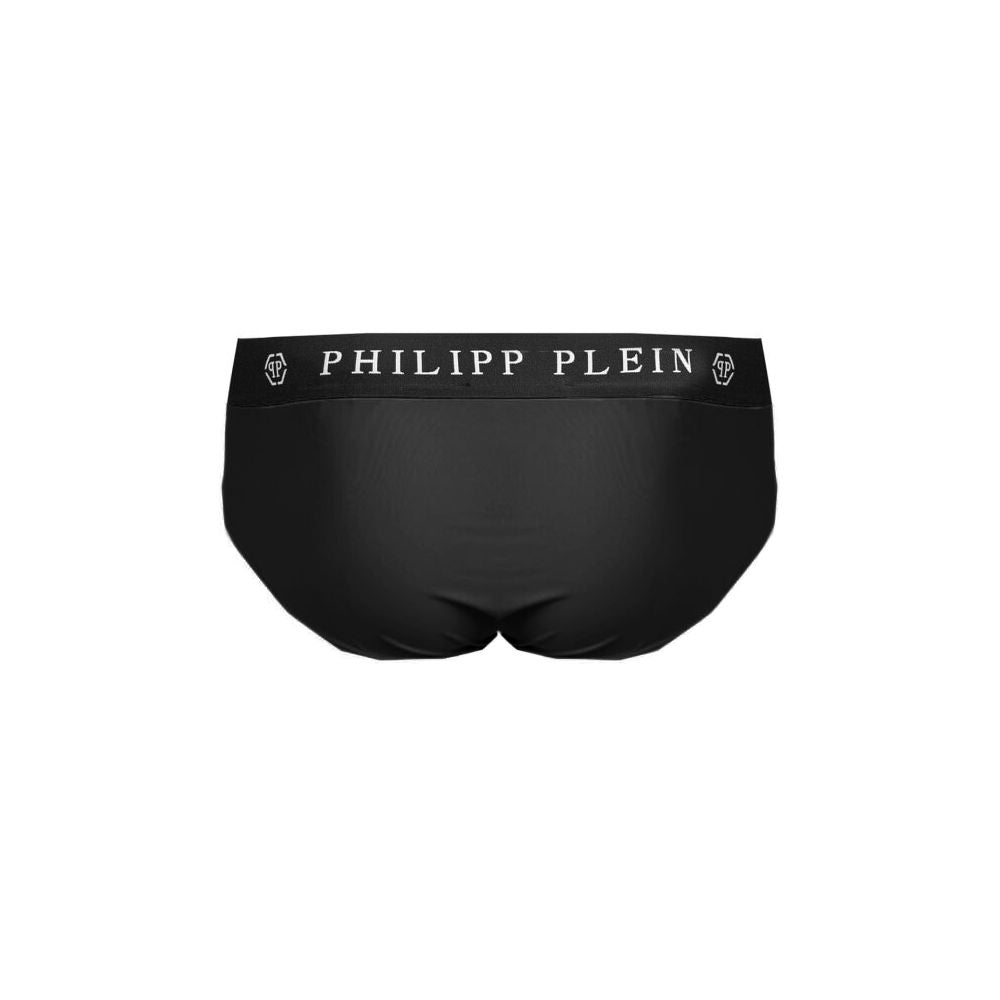 Philipp Plein Schwarz Polyamid Herren Bademode