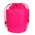 Load image into Gallery viewer, Ungaro fuchsia leather bucket bag with contrasting logo
