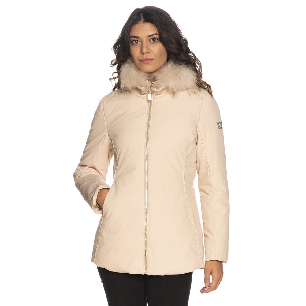 Yes Zee Beige Polyamid Damen Jacke