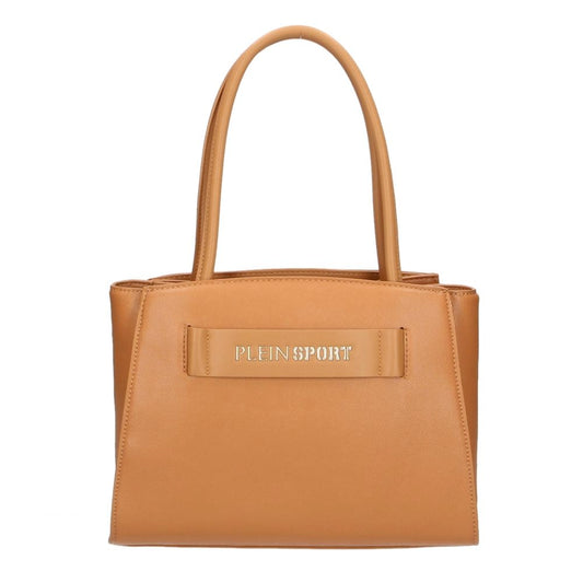 Plein Sport Trendy shopper made of eco-leather with a silver logo