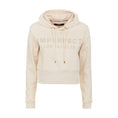 Load image into Gallery viewer, Imperfect Beige Rhinestone Logo Hoodie
