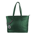 Load image into Gallery viewer, Plein Sport Eco-Leather Chic Dark Green Tote Bag
