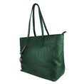 Load image into Gallery viewer, Plein Sport Eco-Leather Chic Dark Green Tote Bag
