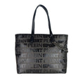 Load image into Gallery viewer, Plein Sport Elegant black shopper bag with logo print and cross strap
