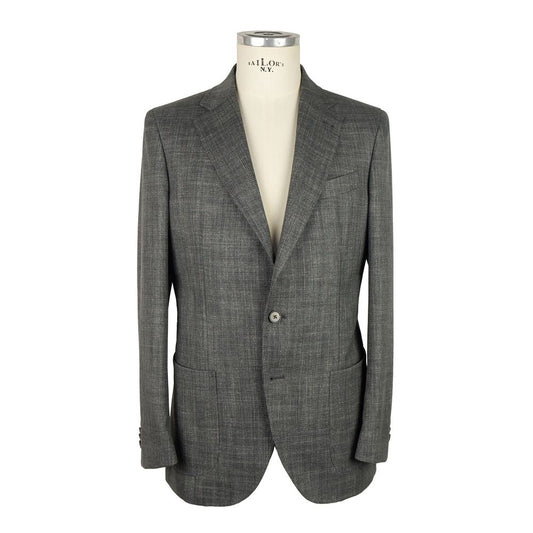 Emilio Romanelli Elegant summer jacket made of wool and linen for men