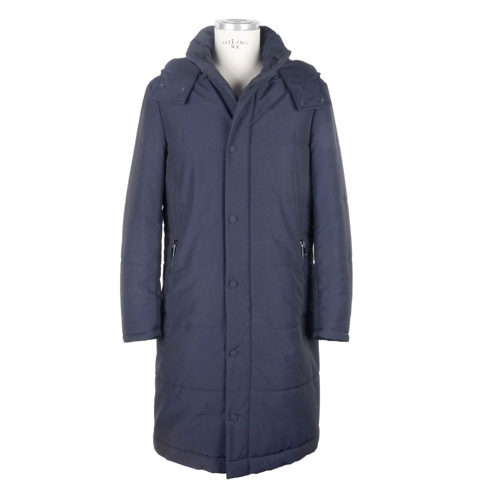 Made in Italy Elegant men's raincoat made of Italian wool blend