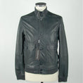 Load image into Gallery viewer, Emilio Romanelli Elegant Blue Leather Jacket for Men
