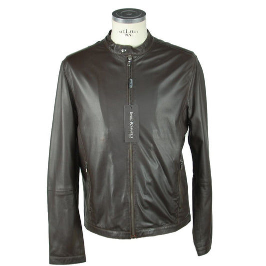 Emilio Romanelli Elite Braune Lederjacke