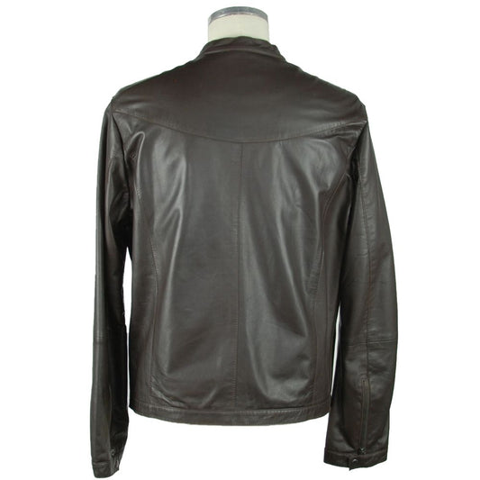 Emilio Romanelli Elite Braune Lederjacke