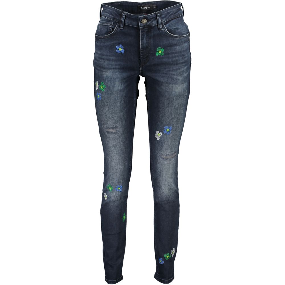 Desigual Blaue Baumwolljeans & Hose