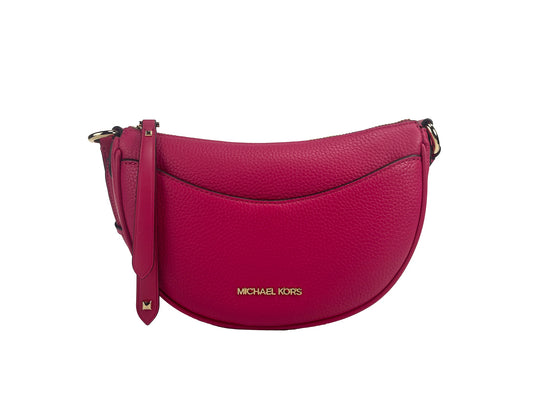 Michael Kors Dover Small Pink Half Moon Crossbody Bag Geldbörse