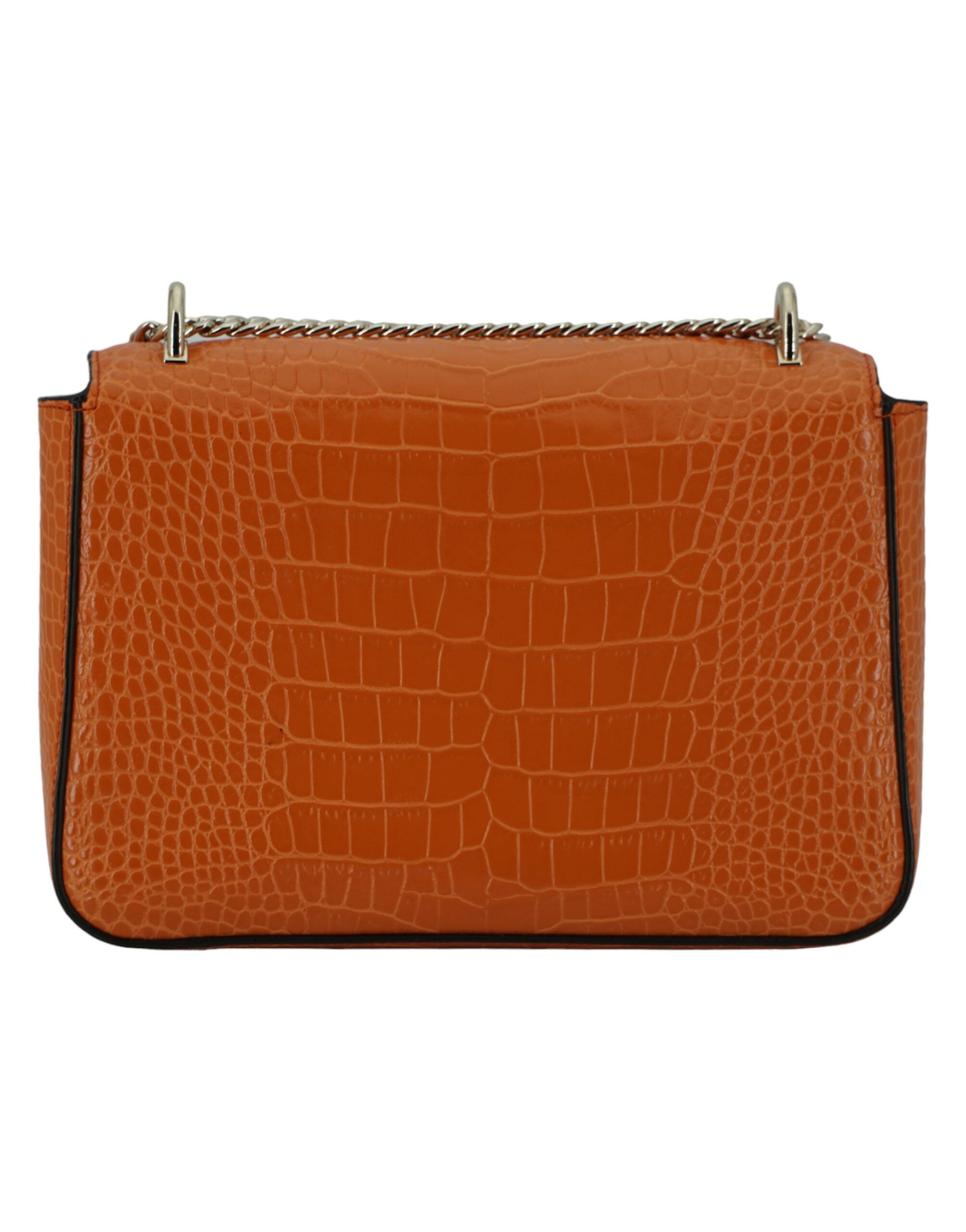 Jimmy Choo Amber Orange Leder Umhängetasche