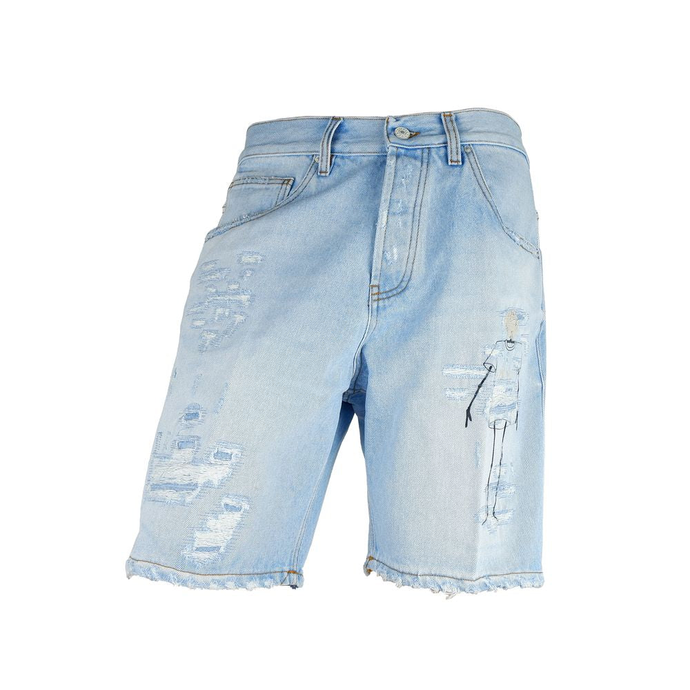 Don The Fuller Chic light blue denim Bermuda shorts