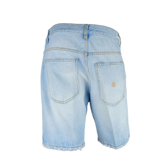 Don The Fuller Chic light blue denim Bermuda shorts