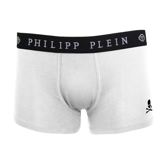 Philipp Plein Pristine White Logo Band Boxer Shorts - Twin Pack