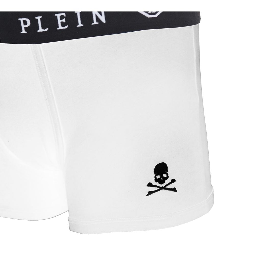 Philipp Plein Pristine White Logo Band Boxer Shorts - Twin Pack