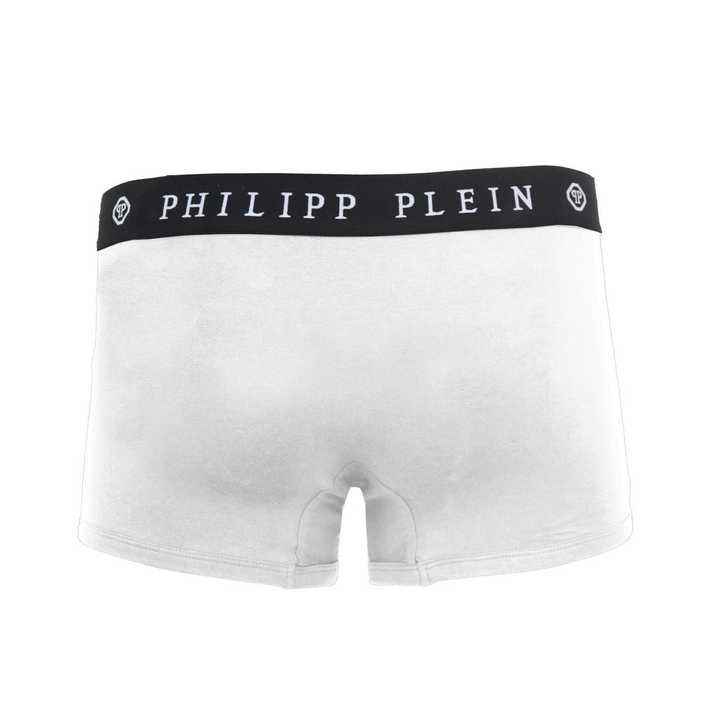 Philipp Plein Pristine White Logo Band Boxer Shorts - Twin Pack