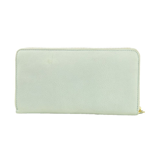 Cavalli Class Elegant wallet made of gray calfskin