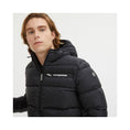 Load image into Gallery viewer, Centogrammi Smooth black jacket with hood and zip
