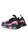 Load image into Gallery viewer, Dolce & Gabbana Schwarz Rosa Slip On Sorrento Sneakers Schuhe
