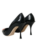 Load image into Gallery viewer, Dolce & Gabbana Schwarz Leder WOW Patch Heels Pumps Schuhe
