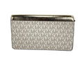 Load image into Gallery viewer, Michael Kors Jet Set Travel Pale Gold Small Flap Clutch Crossbody Bag
