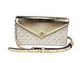 Load image into Gallery viewer, Michael Kors Jet Set Travel Pale Gold Small Flap Clutch Crossbody Bag
